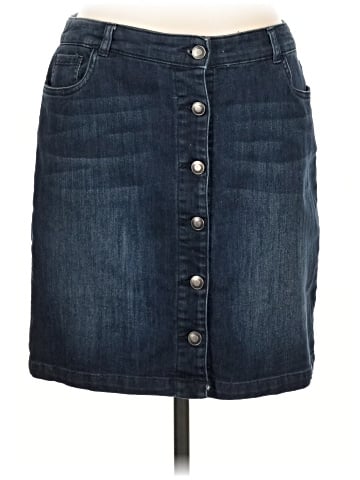 Daisy Fuentes Denim Skirt (view 1)