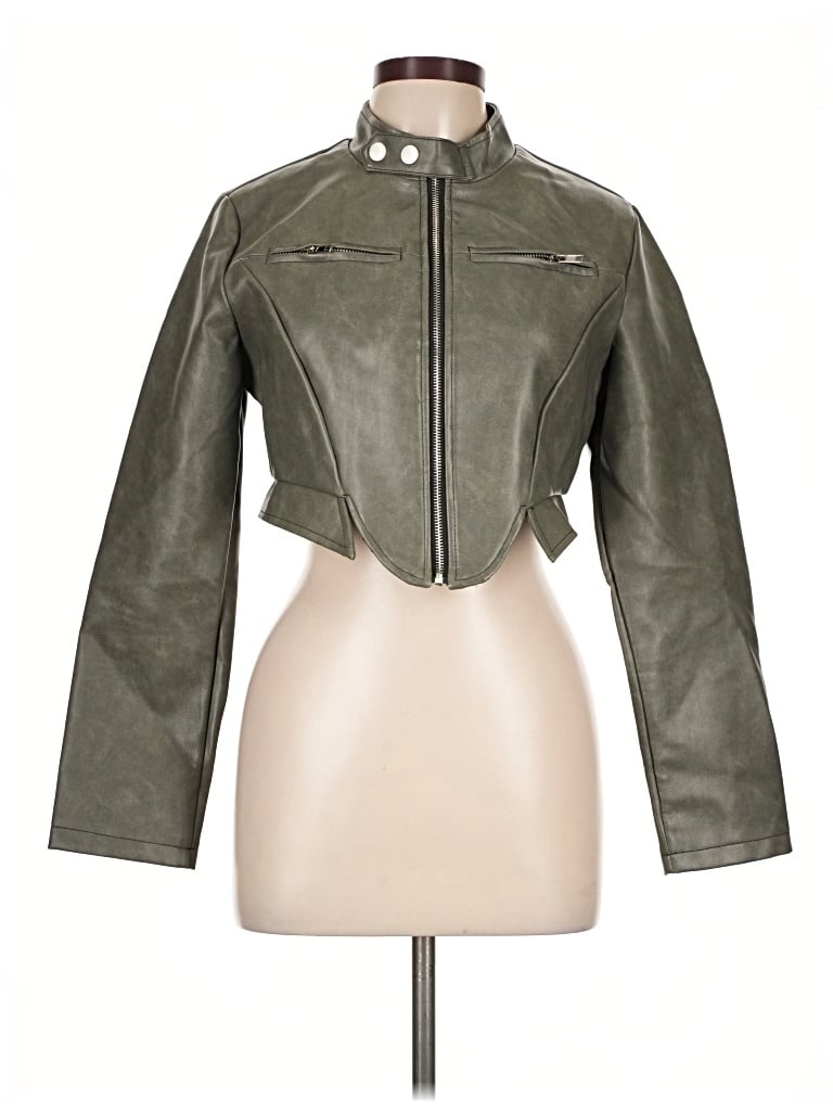 Pre-owned Shein Jacket In Green