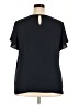CeCe Black Short Sleeve Blouse Size 2X - photo 2