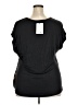 DR2 100% Polyester Black Short Sleeve Blouse Size XXL - photo 2