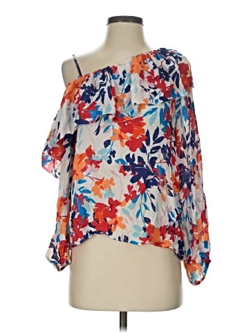 Parker 3/4 Sleeve Silk Top (view 1)