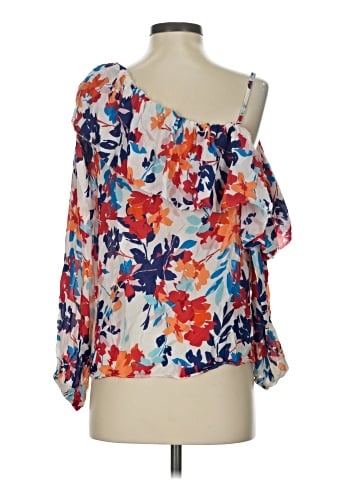 Parker 3/4 Sleeve Silk Top (view 2)