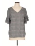 Worthington Gray Short Sleeve Blouse Size L - photo 1