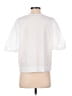 Ann Taylor LOFT White 3/4 Sleeve Blouse Size Med Petite - photo 2
