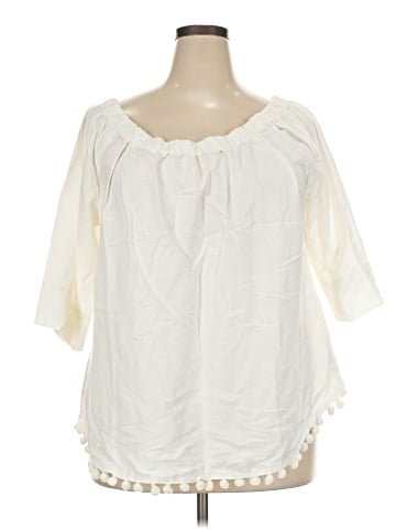 Ashley Stewart 3/4 Sleeve Blouse (view 1)