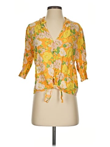 Sanctuary 3/4 Sleeve Blouse (view 1)