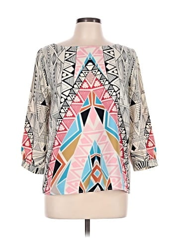 Hello Miss 3/4 Sleeve Blouse (view 1)