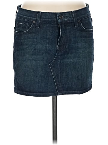 7 For All Mankind Denim Skirt (view 1)