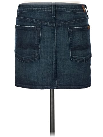 7 For All Mankind Denim Skirt (view 2)