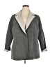 Talbots Chevron-herringbone Gray Wool Coat Size 18 Petite - photo 1