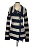 Free People 100% Lambswool Stripes Blue Wool Coat Size S - photo 1