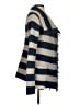 Free People 100% Lambswool Stripes Blue Wool Coat Size S - photo 4