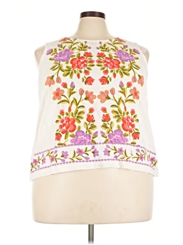 Rose + Olive Sleeveless T-Shirt (view 1)