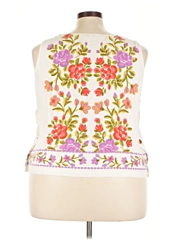 Rose + Olive Sleeveless T-Shirt (view 2)