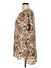DR2 100% Polyester Paisley Brown Short Sleeve Blouse Size 1X - photo 5