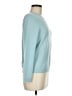 L.L.Bean 100% Cashmere Blue Cashmere Pullover Sweater Size Med Petite - photo 4