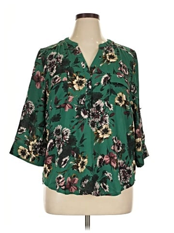 Philosophy Republic Clothing 3/4 Sleeve Blouse (view 1)