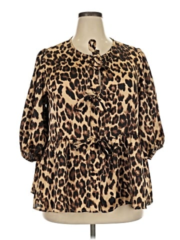 Oddi 3/4 Sleeve Blouse (view 1)
