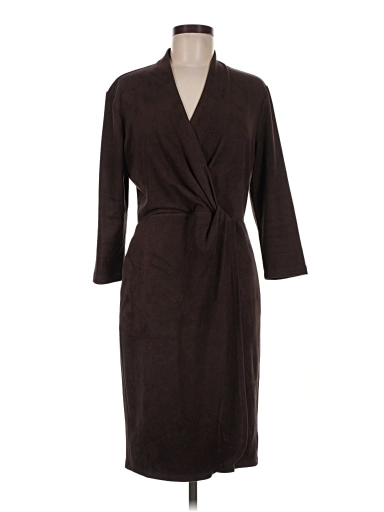 Pre-owned J. Mclaughlin Casual Dress In Brown
