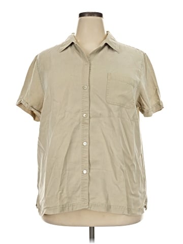 Valerie Stevens Short Sleeve Button-Down Shirt (view 1)