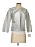 Kasper Stripes White Jacket Size 4 Petite - photo 1