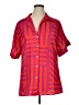 Unbranded Color Block Red Short Sleeve Blouse Size XL - photo 1