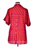 Unbranded Color Block Red Short Sleeve Blouse Size XL - photo 2