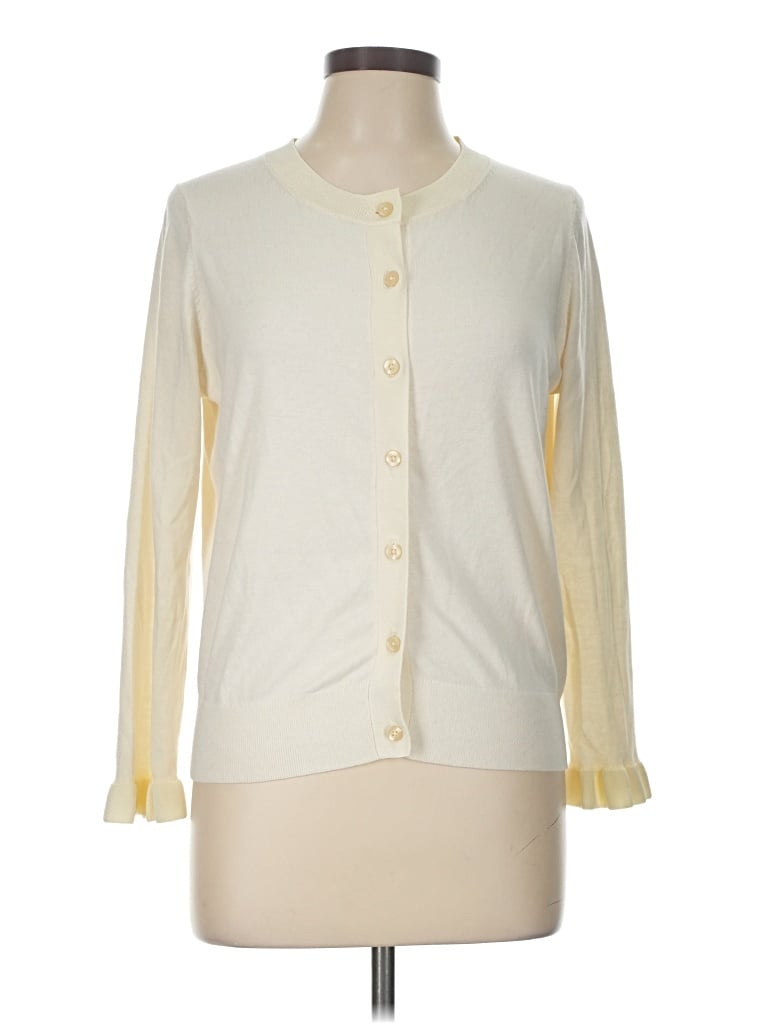 Pre-owned Kate Spade New York Cardigan Sweater In Ivory