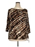 Ruby Rd. Brown 3/4 Sleeve Blouse Size 2X - photo 1
