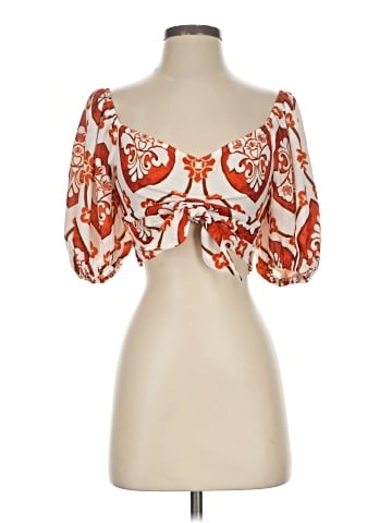 Flying Tomato 3/4 Sleeve Blouse (view 1)