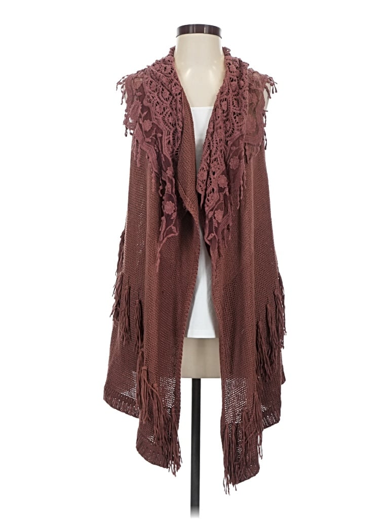 Pre-owned Double Zero Cardigan Sweater In Brown
