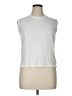 Massimo Dutti White Sleeveless T-Shirt Size XL - photo 1