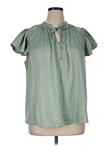 LC Lauren Conrad Short Sleeve Blouse (view 1)
