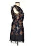 DR2 100% Polyester Paisley Blue Casual Dress Size S - photo 4