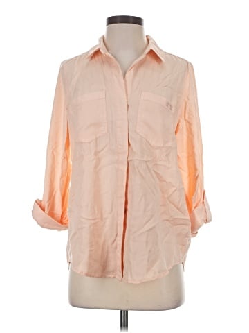 DKNY Jeans 3/4 Sleeve Button-Down Shirt (view 1)