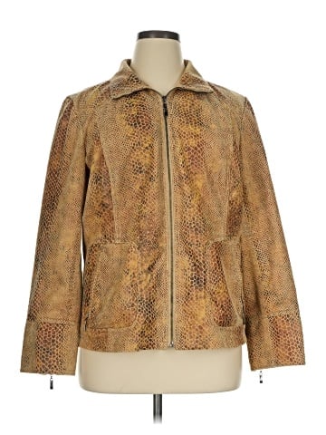 Dialogue Faux Leather Jacket (view 1)