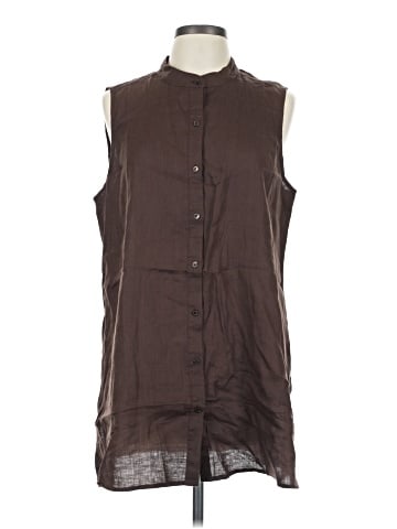 Eileen Fisher Sleeveless Button-Down Shirt (view 1)