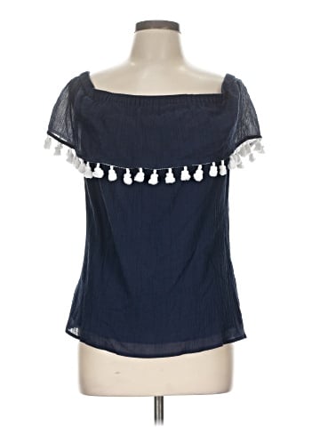 Sail to Sable Short Sleeve Blouse (view 1)