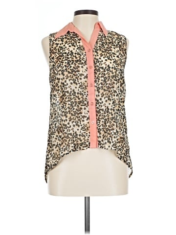 Pearl Sleeveless Button-Down Shirt (view 1)