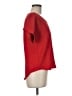 Petite Assembly 100% Polyester Red Short Sleeve Blouse Size Med Petite - photo 4