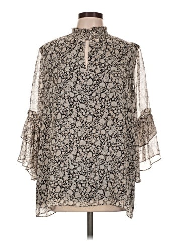 Shoshanna 3/4 Sleeve Silk Top (view 1)