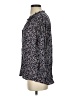 DR2 100% Rayon Floral Blue 3/4 Sleeve Blouse Size S - photo 5