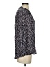DR2 100% Rayon Floral Blue 3/4 Sleeve Blouse Size S - photo 4