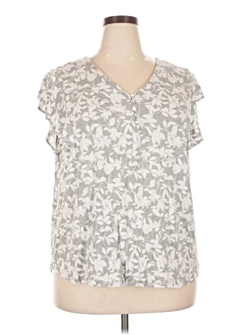 Liz Claiborne Short Sleeve Blouse (view 1)