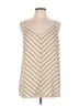 Ann Taylor LOFT 100% Polyester Gold Sleeveless Top Size L - photo 1