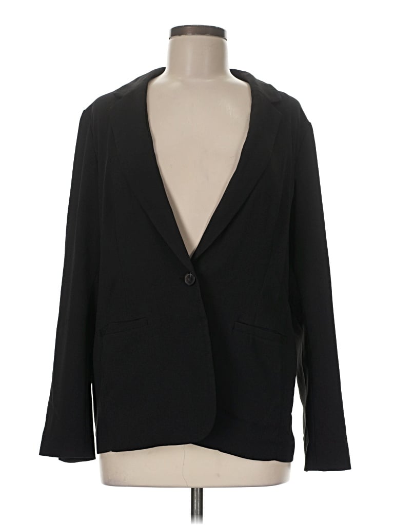 Pre-owned Lc Lauren Conrad Blazer Jacket In Black