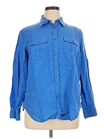 Lauren by Ralph Lauren Long Sleeve Button-Down Shirt (view 1)