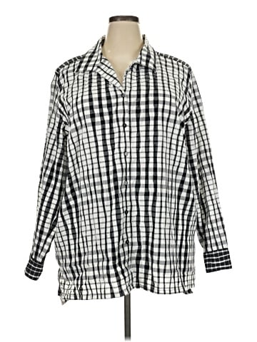 Foxcroft Long Sleeve Button-Down Shirt (view 1)