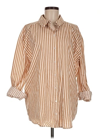 Sugarlips 3/4 Sleeve Button-Down Shirt (view 1)