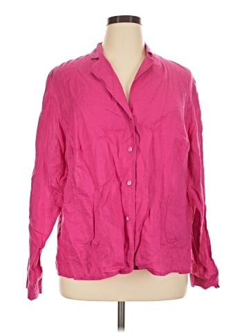 Jones New York 3/4 Sleeve Button-Down Shirt (view 1)